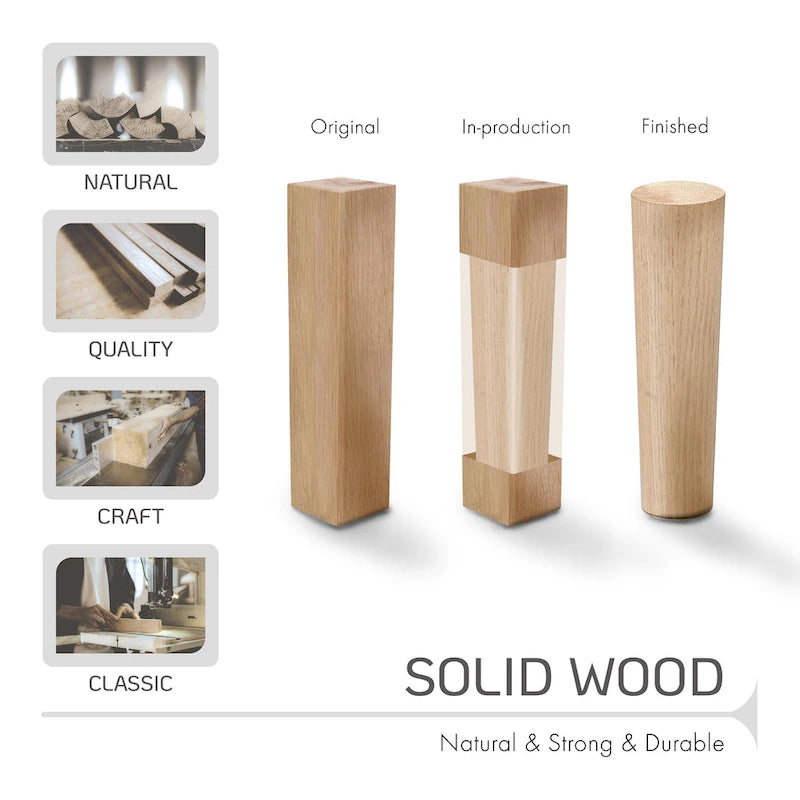 Fabric Upholstered Dining Chair – Grey / Blue / Black, Mid-Century Style