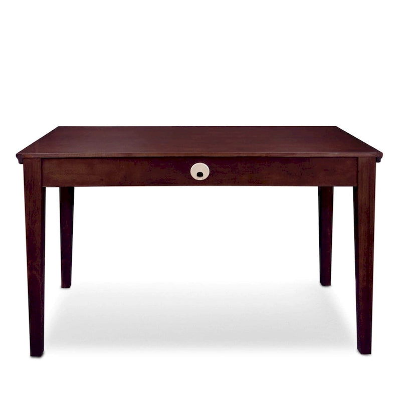 Solid Wood Writing Desk with Drop-Front Keyboard Drawer & Wire Grommet – Mission Oak / Chocolate Cherry / Westwood Cherry, Mission Style