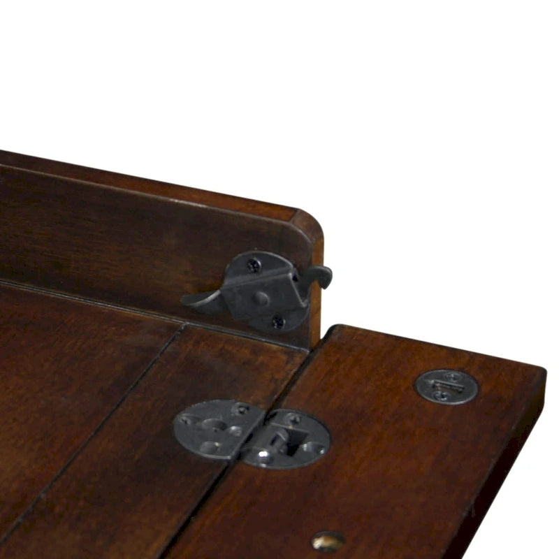 Solid Wood Writing Desk with Drop-Front Keyboard Drawer & Wire Grommet – Mission Oak / Chocolate Cherry / Westwood Cherry, Mission Style