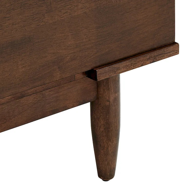 Kieran Mid-Century Brown Finish 2-Drawer Nightstand from iNSPIRE Q Modern